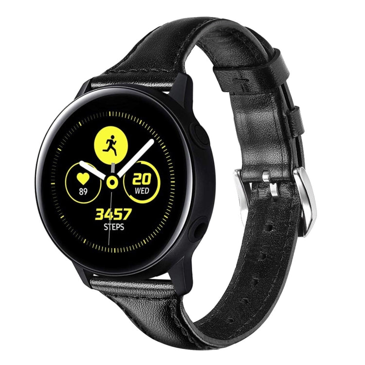 20mm T Slim Leather Watch Band for Samsung Galaxy Watch