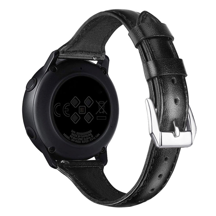 20mm T Slim Leather Watch Band for Samsung Galaxy Watch