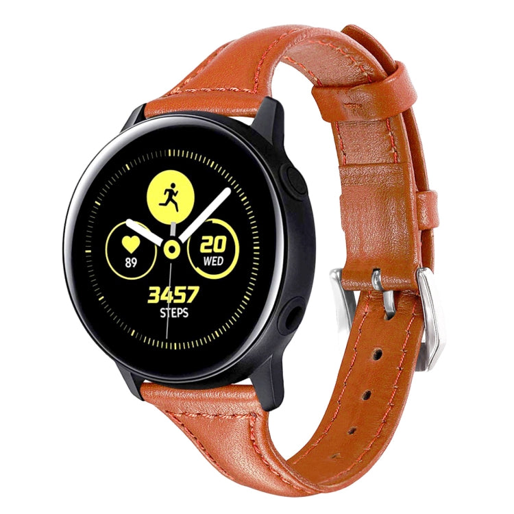 20mm T Slim Leather Watch Band for Samsung Galaxy Watch