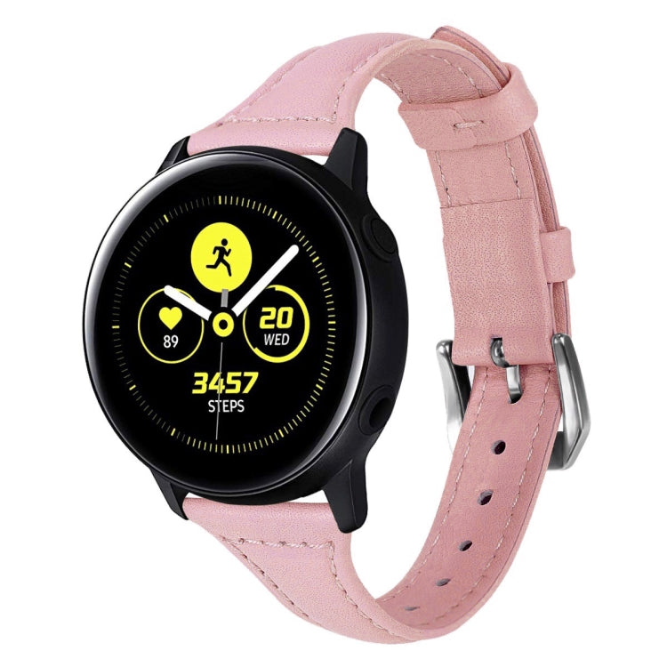 20mm T Slim Leather Watch Band for Samsung Galaxy Watch