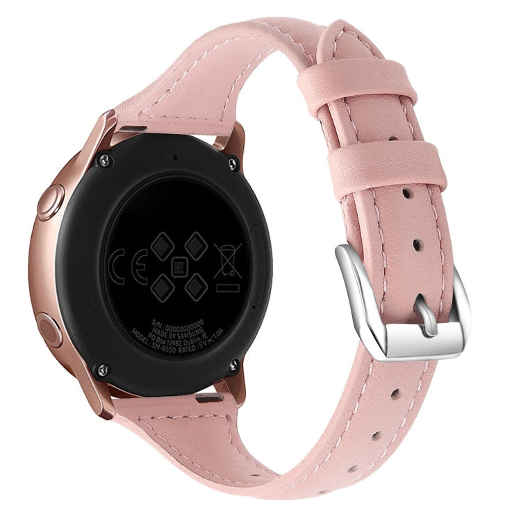 20mm T Slim Leather Watch Band for Samsung Galaxy Watch