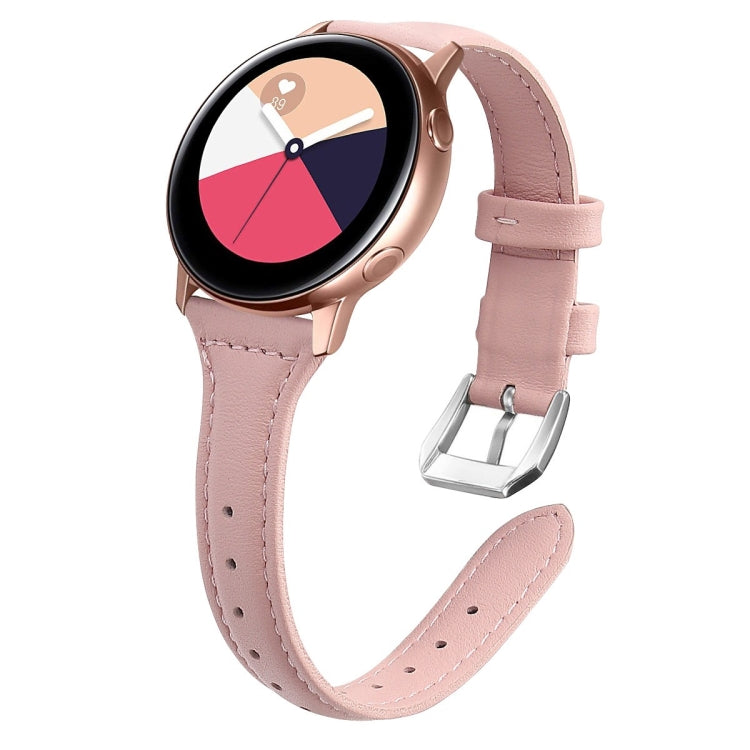 20mm T Slim Leather Watch Band for Samsung Galaxy Watch