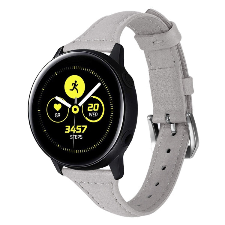 20mm T Slim Leather Watch Band for Samsung Galaxy Watch