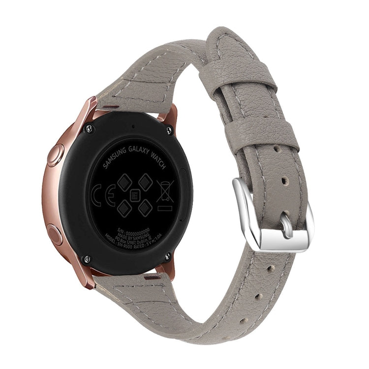 20mm T Slim Leather Watch Band for Samsung Galaxy Watch