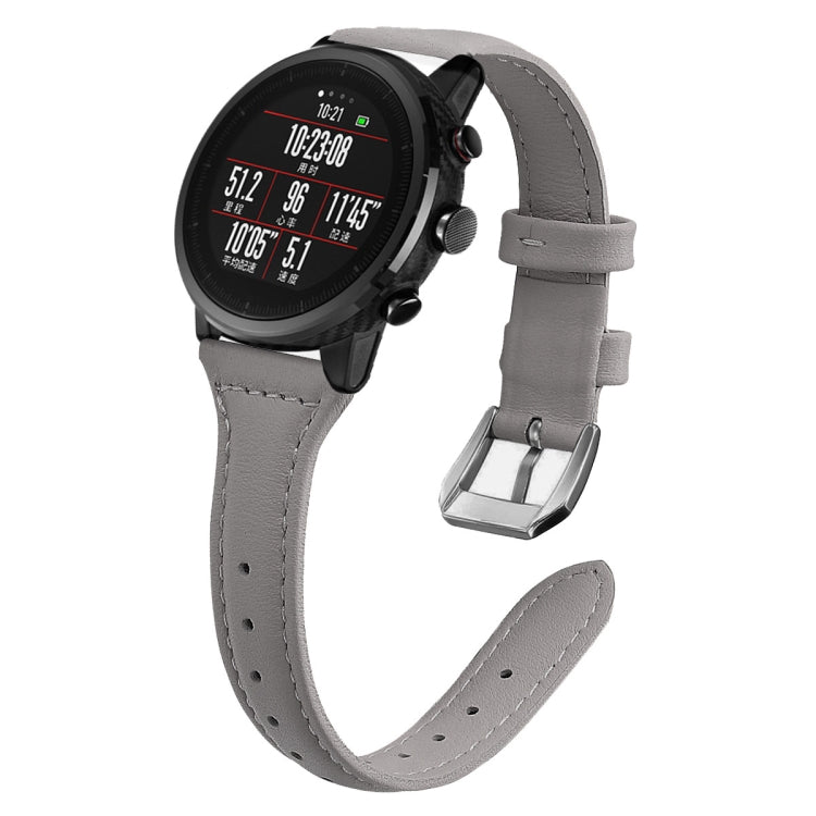 20mm T Slim Leather Watch Band for Samsung Galaxy Watch