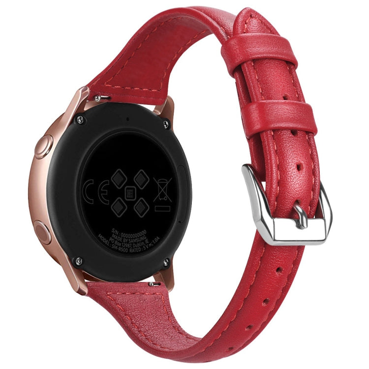 20mm T Slim Leather Watch Band for Samsung Galaxy Watch