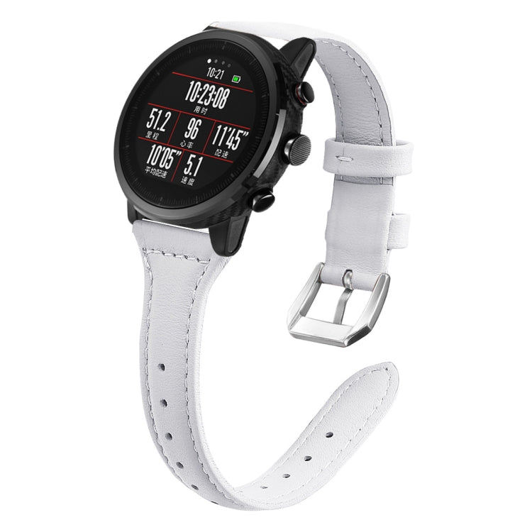 20mm T Slim Leather Watch Band for Samsung Galaxy Watch