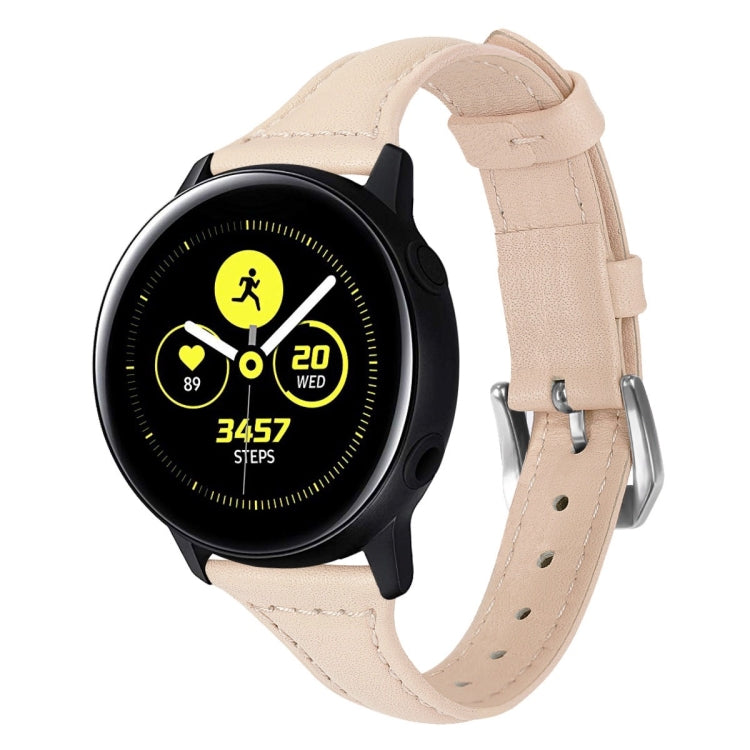 20mm T Slim Leather Watch Band for Samsung Galaxy Watch