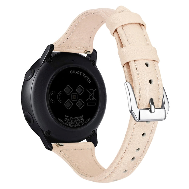 20mm T Slim Leather Watch Band for Samsung Galaxy Watch