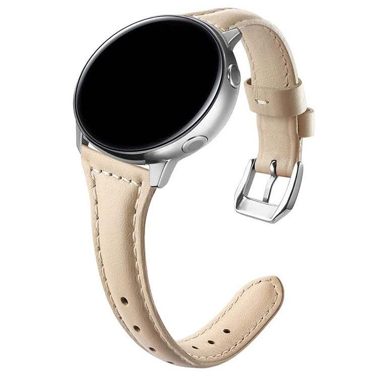 20mm T Slim Leather Watch Band for Samsung Galaxy Watch