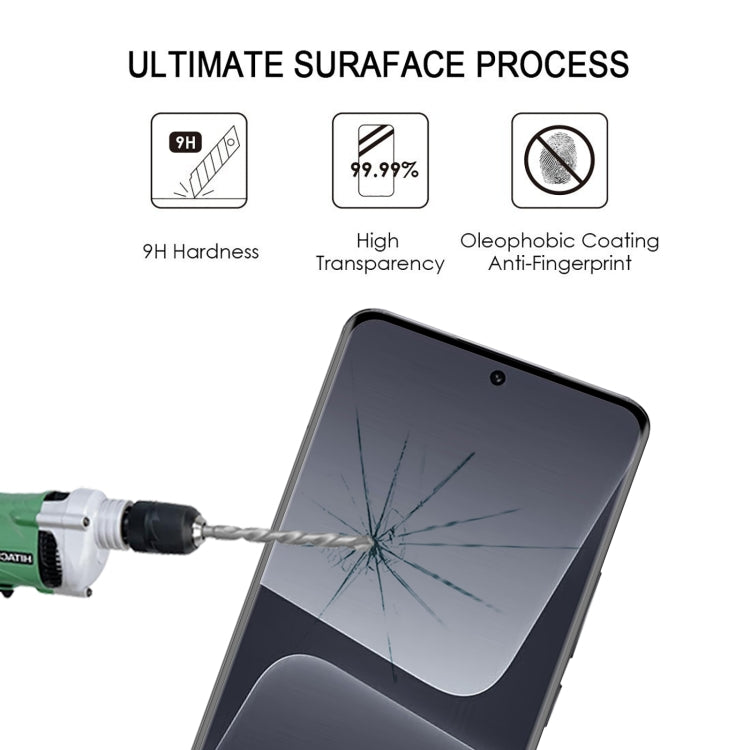 For Xiaomi 13T 9H HD 3D Curved Edge Tempered Glass Film(Black)