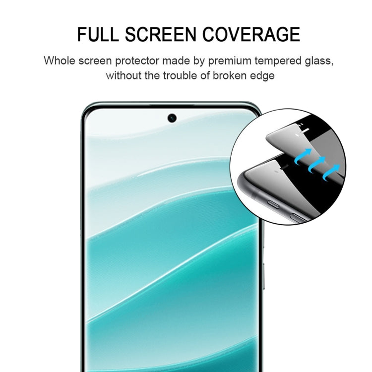 For Redmi Note 14 Pro 5G 9H HD 3D Curved Edge Tempered Glass Film - Black