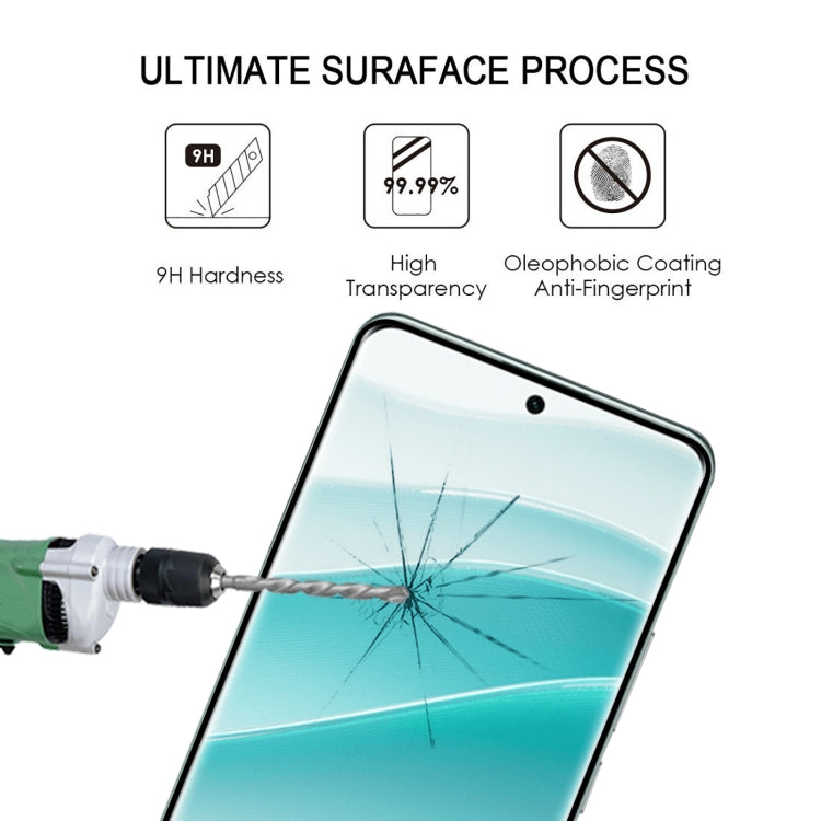 For Redmi Note 14 Pro 5G 9H HD 3D Curved Edge Tempered Glass Film - Black