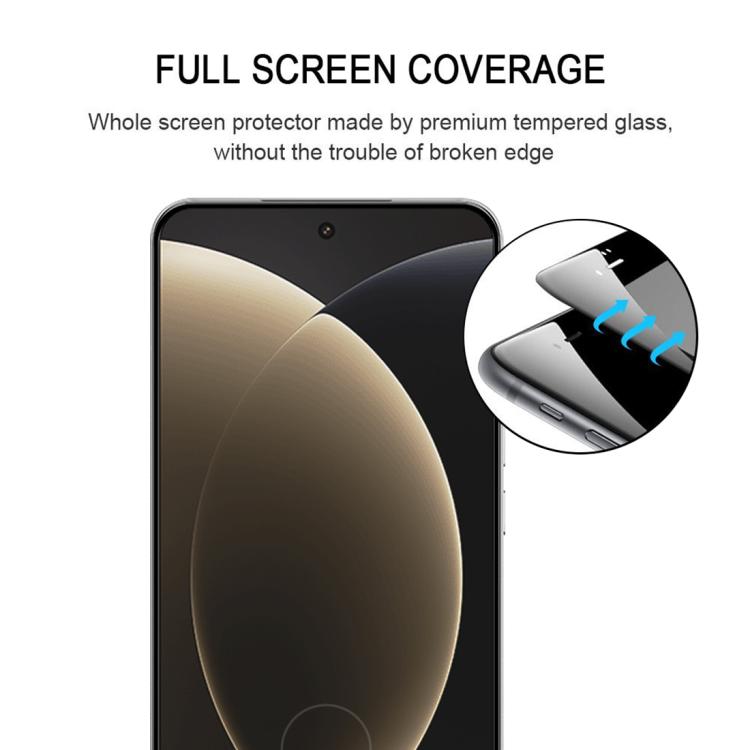 For Xiaomi 15 Ultra 9H HD 3D Curved Edge Tempered Glass Film - Black
