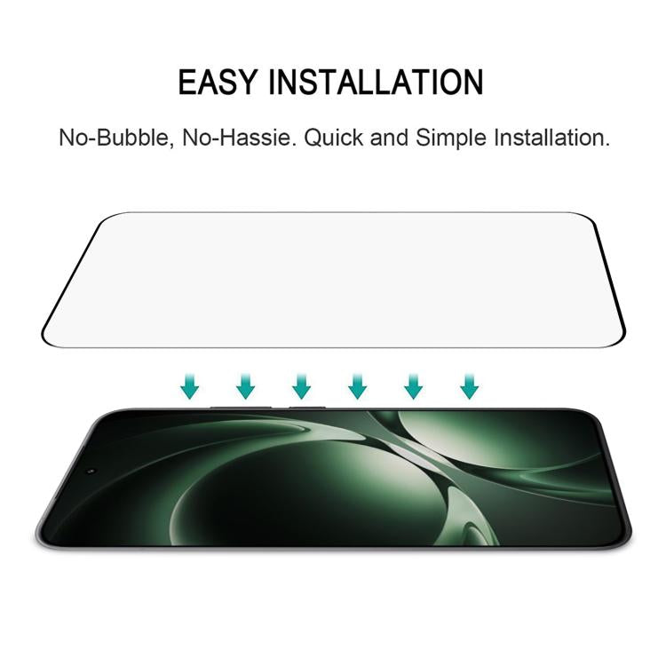 For Redmi K80 Ultra 9H HD 3D Curved Edge Tempered Glass Film - Black
