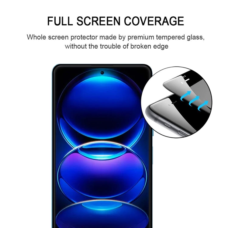 For Xiaomi Redmi Note 13 Pro 5G 25pcs 9H HD 3D Curved Edge Tempered Glass Film(Black)