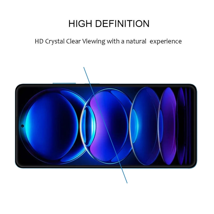 For Xiaomi Redmi Note 13 Pro 5G 25pcs 9H HD 3D Curved Edge Tempered Glass Film(Black)