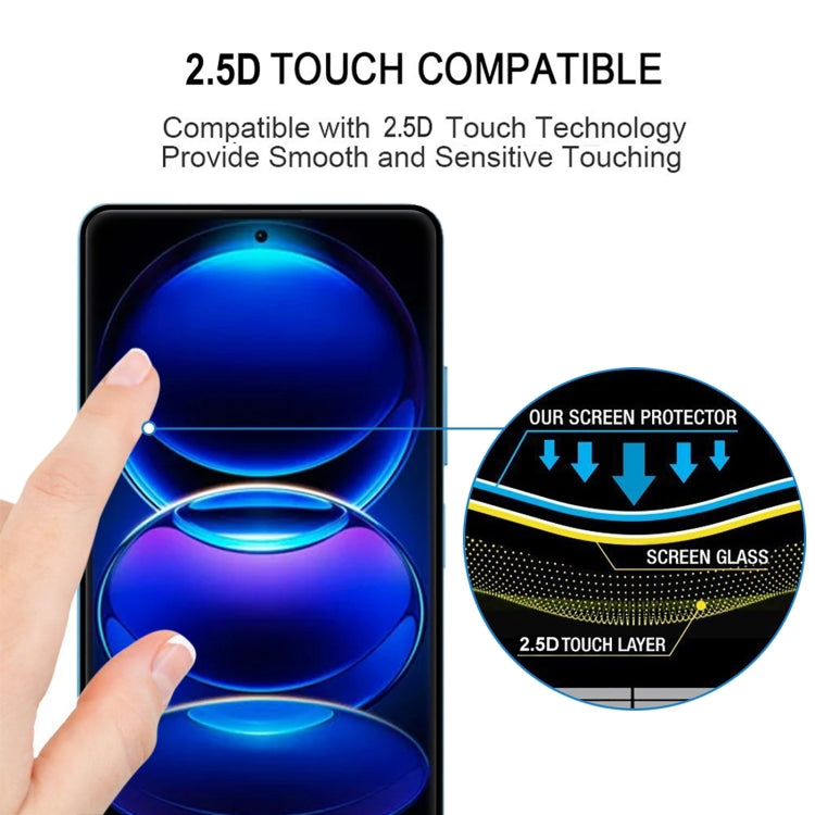 For Xiaomi Redmi Note 13 Pro 5G 25pcs 9H HD 3D Curved Edge Tempered Glass Film(Black)