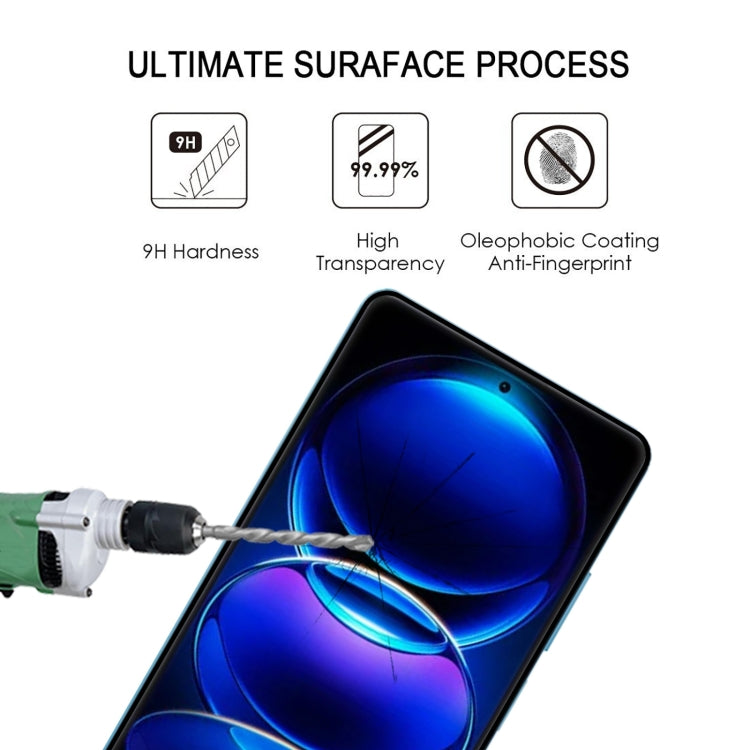 For Xiaomi Redmi Note 13 Pro 5G 25pcs 9H HD 3D Curved Edge Tempered Glass Film(Black)