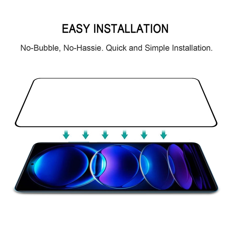 For Xiaomi Redmi Note 13 Pro 5G 25pcs 9H HD 3D Curved Edge Tempered Glass Film(Black)