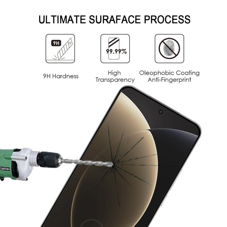 For Xiaomi 15 Ultra 25pcs 9H HD 3D Curved Edge Tempered Glass Film - Black