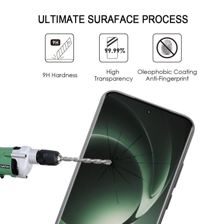 For Redmi K80 Ultra 25pcs 9H HD 3D Curved Edge Tempered Glass Film - Black