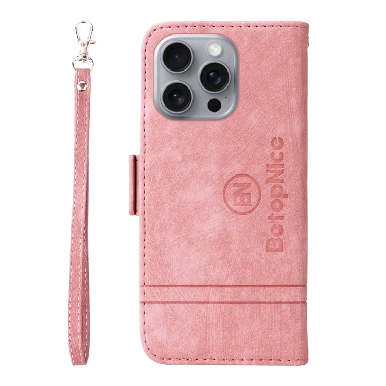 For iPhone 16 Pro Max BETOPNICE Dual-side Buckle Leather Phone Case