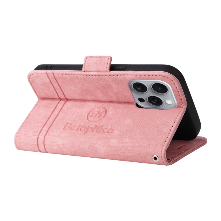 For iPhone 16 Pro Max BETOPNICE Dual-side Buckle Leather Phone Case