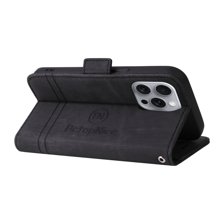 For iPhone 16 Pro Max BETOPNICE Dual-side Buckle Leather Phone Case