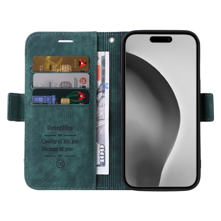 For iPhone 16 Pro Max BETOPNICE Dual-side Buckle Leather Phone Case