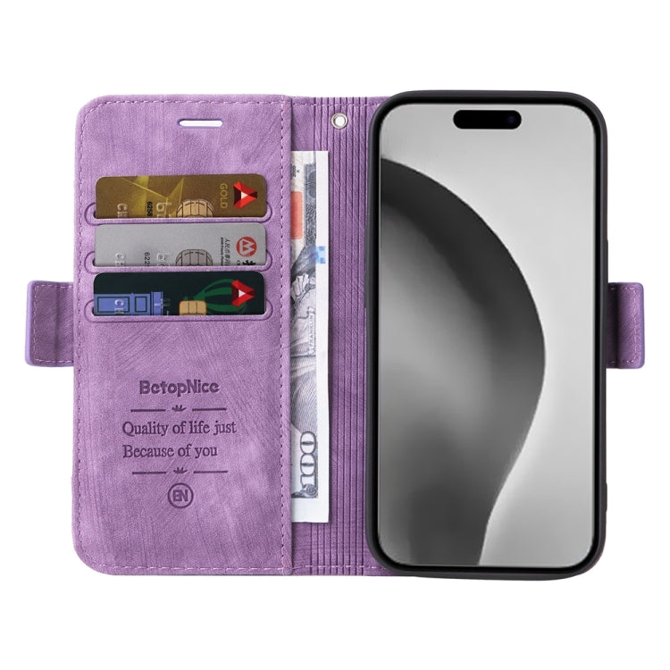 For iPhone 16 Pro Max BETOPNICE Dual-side Buckle Leather Phone Case