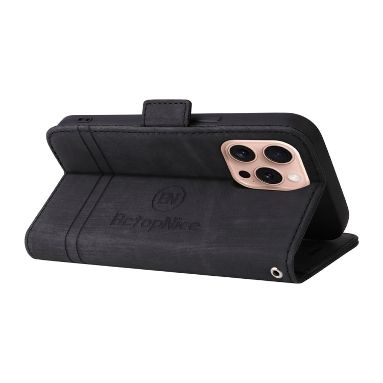 For iPhone 16 Pro BETOPNICE Dual-side Buckle Leather Phone Case