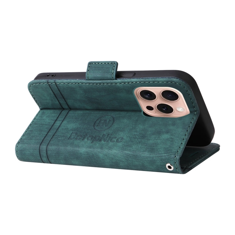 For iPhone 16 Pro BETOPNICE Dual-side Buckle Leather Phone Case