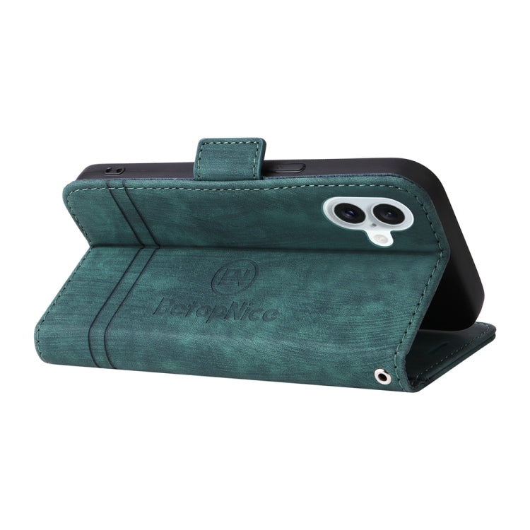 For iPhone 16 Plus BETOPNICE Dual-side Buckle Leather Phone Case