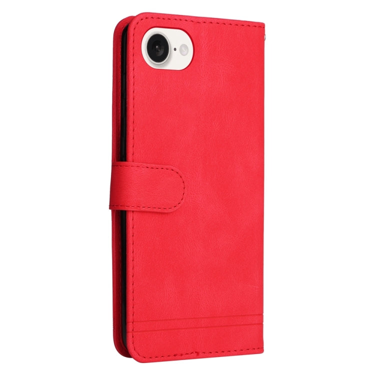 For iPhone 17e / 16e Skin Feel Life Tree Leather Phone Case