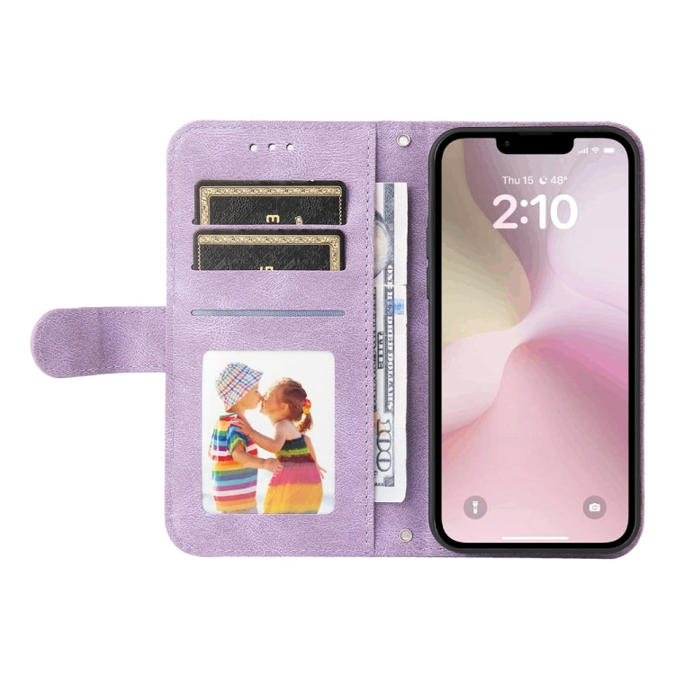 For iPhone 17e / 16e Skin Feel Life Tree Leather Phone Case