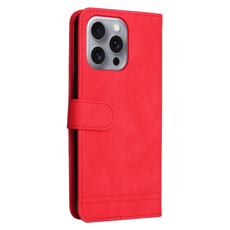 For iPhone 16 Pro Max Skin Feel Life Tree Leather Phone Case