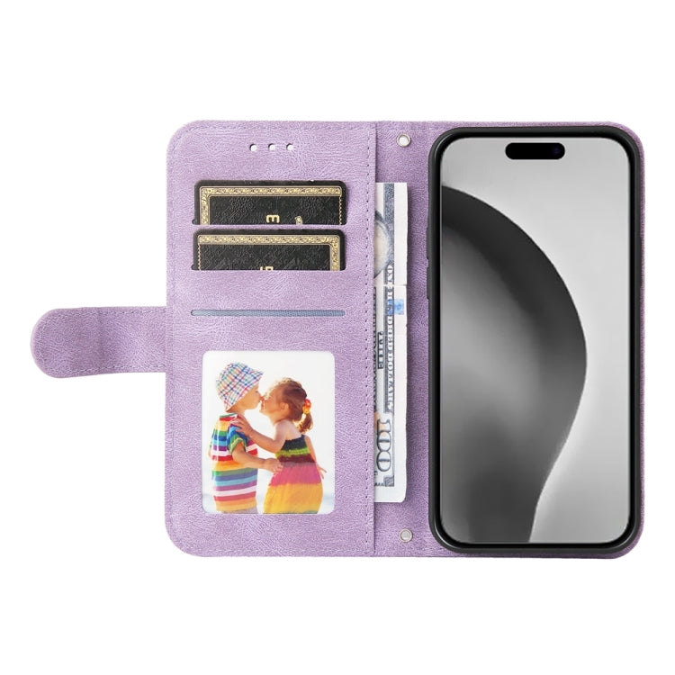 For iPhone 16 Pro Max Skin Feel Life Tree Leather Phone Case