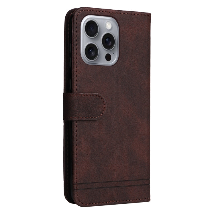 For iPhone 16 Pro Max Skin Feel Life Tree Leather Phone Case