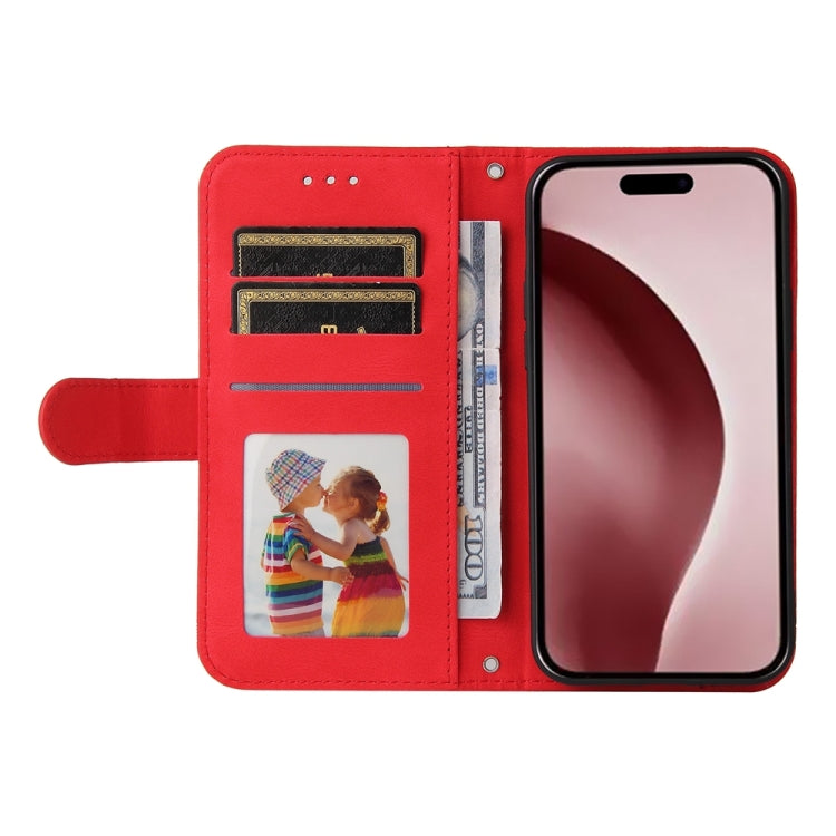 For iPhone 16 Pro Skin Feel Life Tree Leather Phone Case