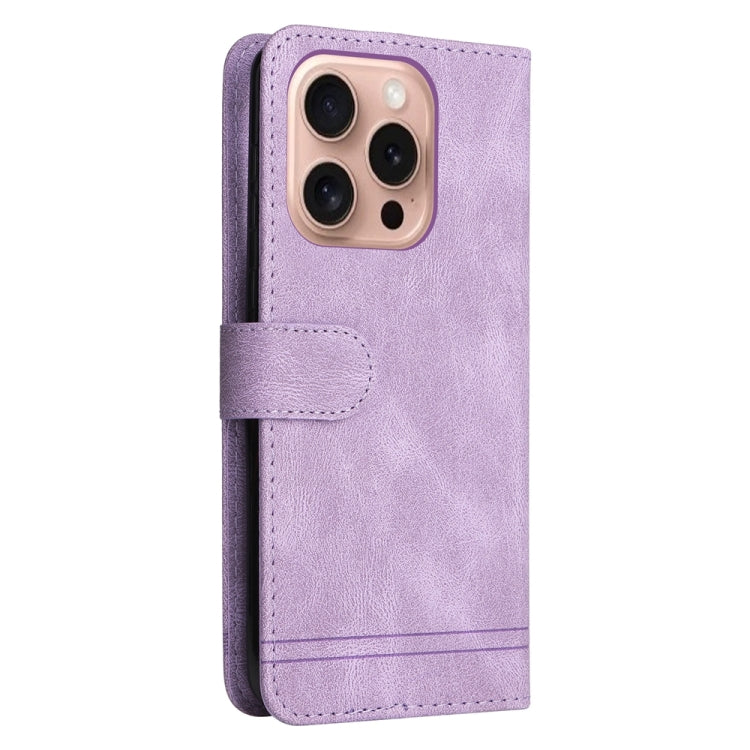 For iPhone 16 Pro Skin Feel Life Tree Leather Phone Case