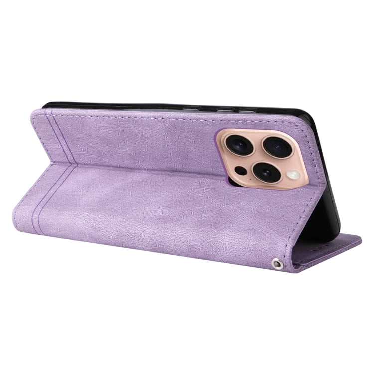 For iPhone 16 Pro Skin Feel Life Tree Leather Phone Case