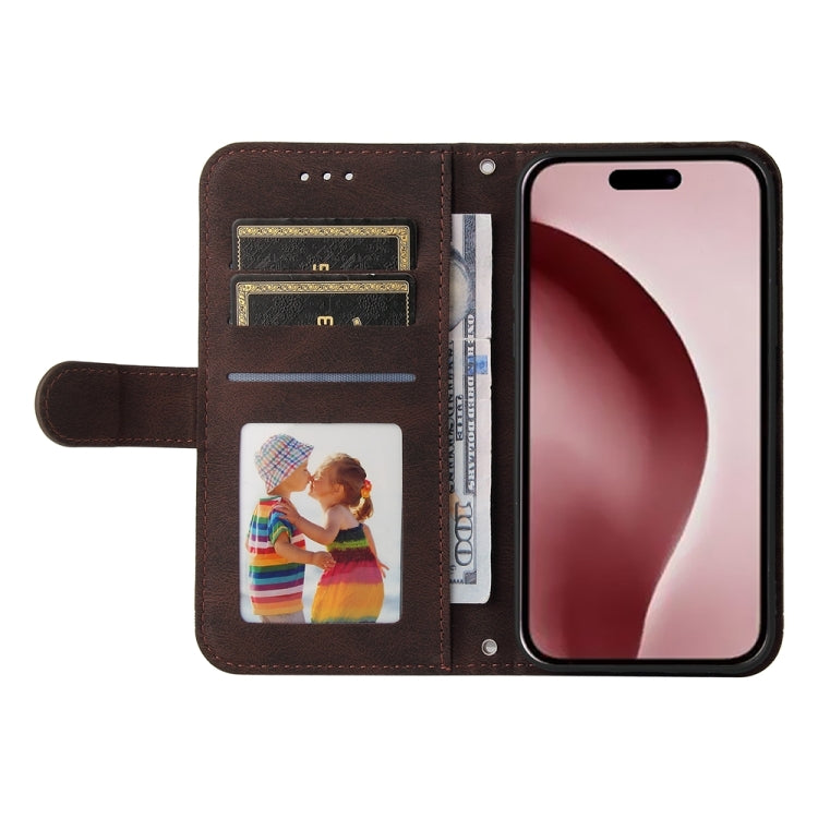 For iPhone 16 Pro Skin Feel Life Tree Leather Phone Case