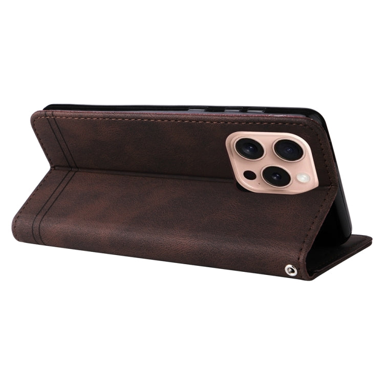 For iPhone 16 Pro Skin Feel Life Tree Leather Phone Case