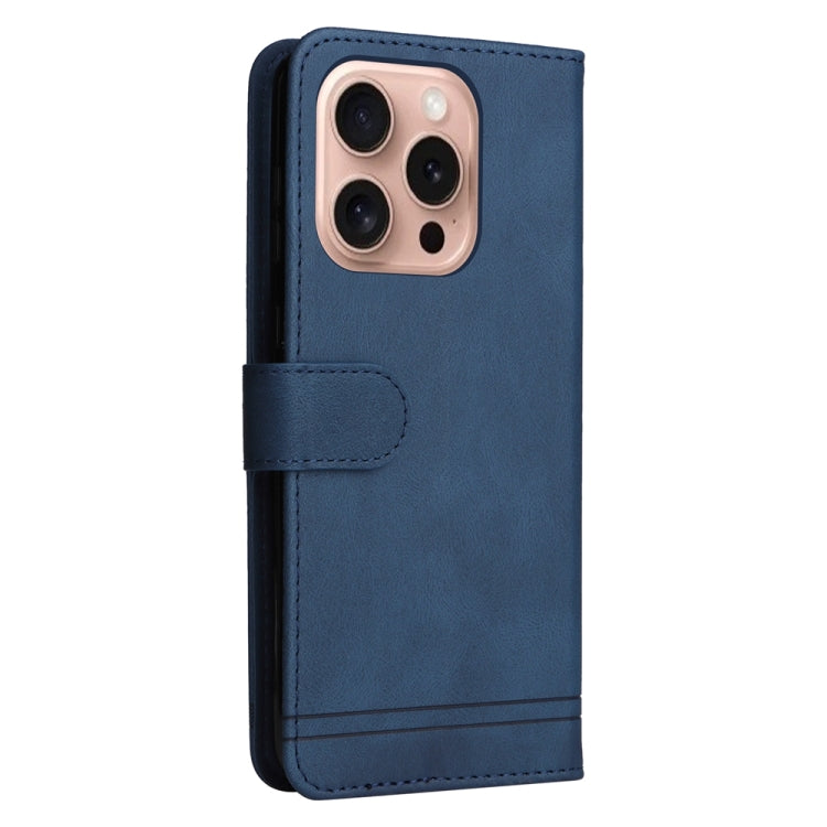 For iPhone 16 Pro Skin Feel Life Tree Leather Phone Case