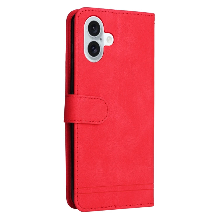 For iPhone 16 Plus Skin Feel Life Tree Leather Phone Case