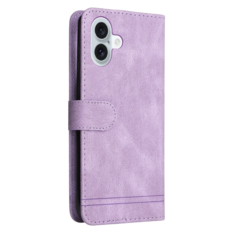 For iPhone 16 Plus Skin Feel Life Tree Leather Phone Case