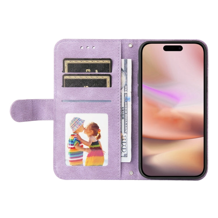 For iPhone 16 Plus Skin Feel Life Tree Leather Phone Case