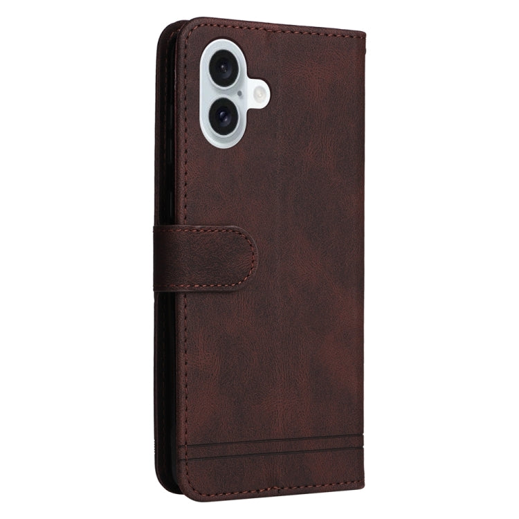 For iPhone 16 Plus Skin Feel Life Tree Leather Phone Case