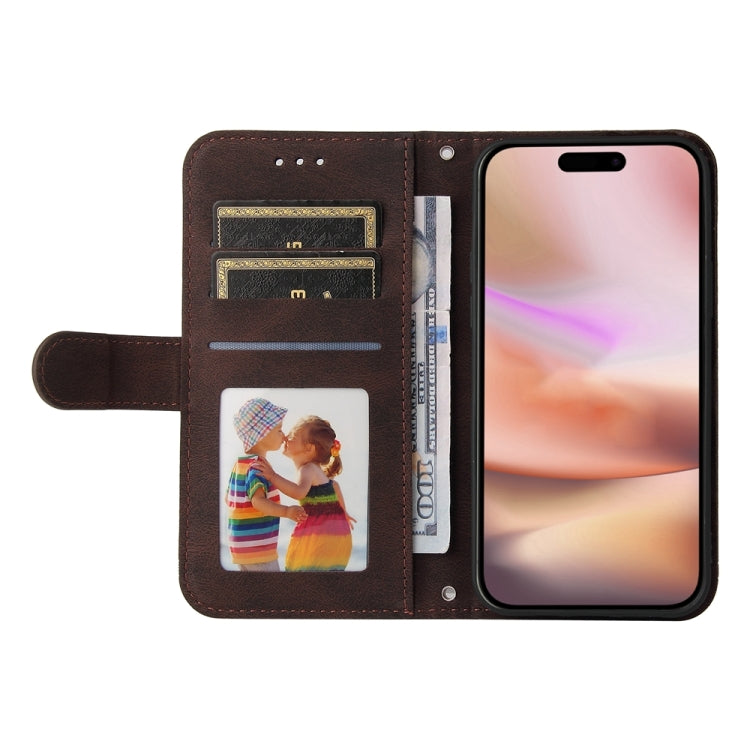 For iPhone 16 Plus Skin Feel Life Tree Leather Phone Case